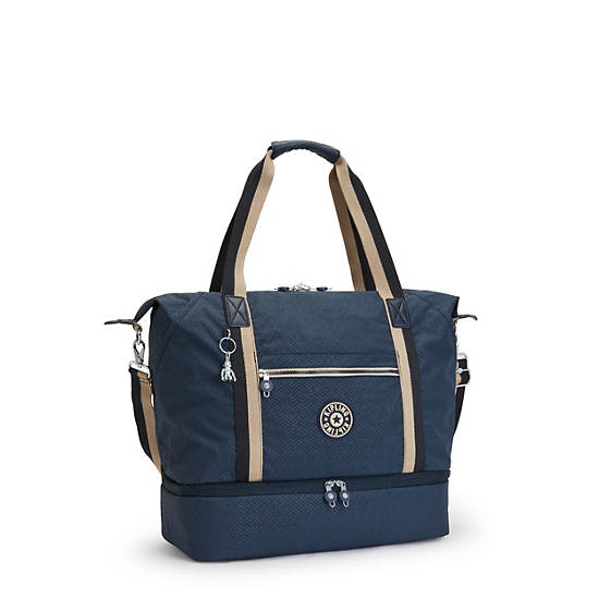 Sacs Fourre Tout Kipling Art M Weekender Printed Bleu | FR 1775JP